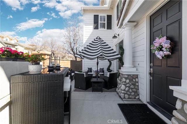 view of patio / terrace with outdoor lounge area