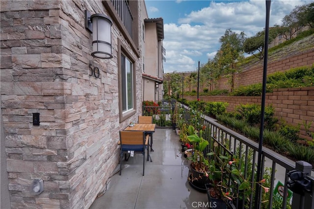 view of balcony