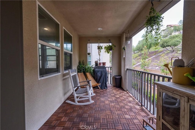 view of balcony