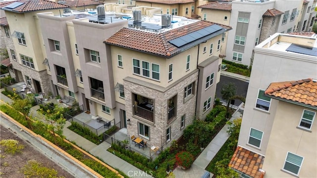 view of property with a residential view