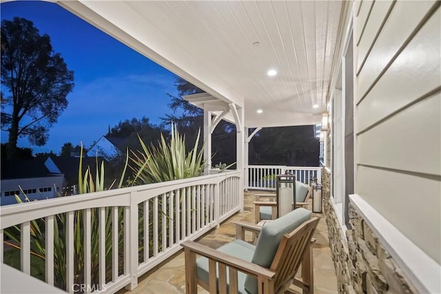 view of balcony