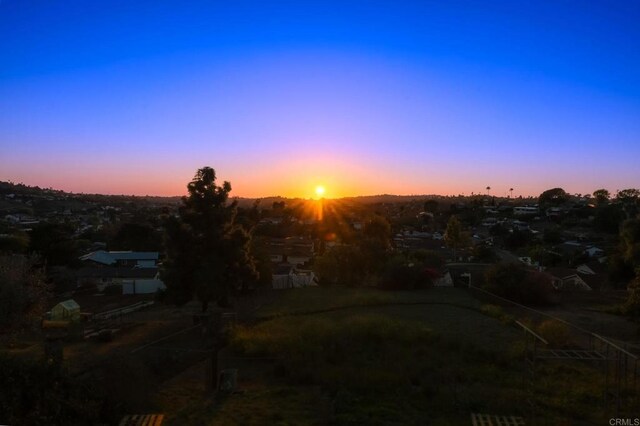 view of nature at dusk