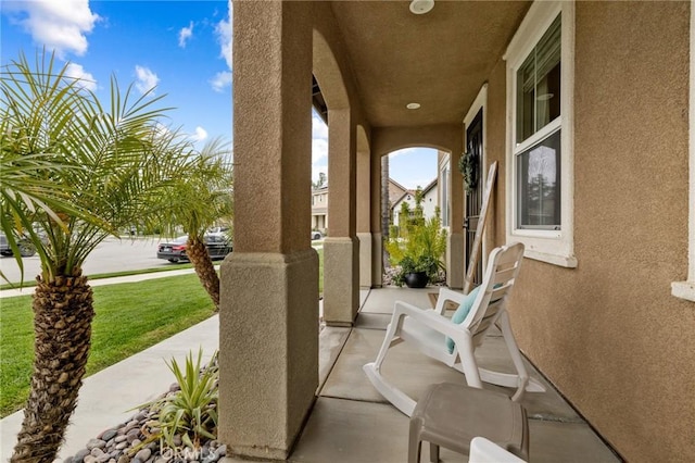 view of patio / terrace featuring a porch