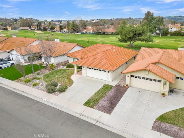 bird's eye view featuring a residential view