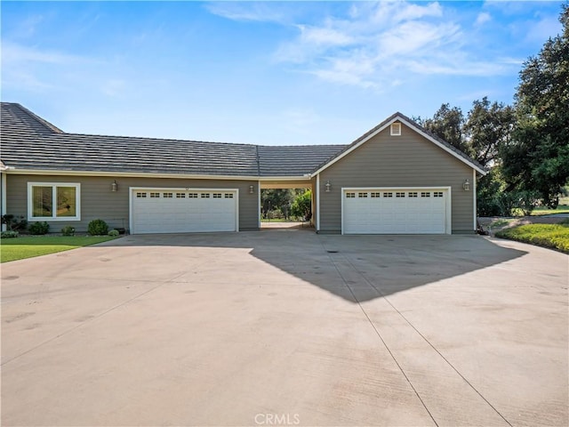 ranch-style house with a garage