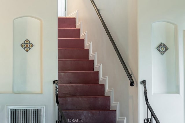 view of stairway