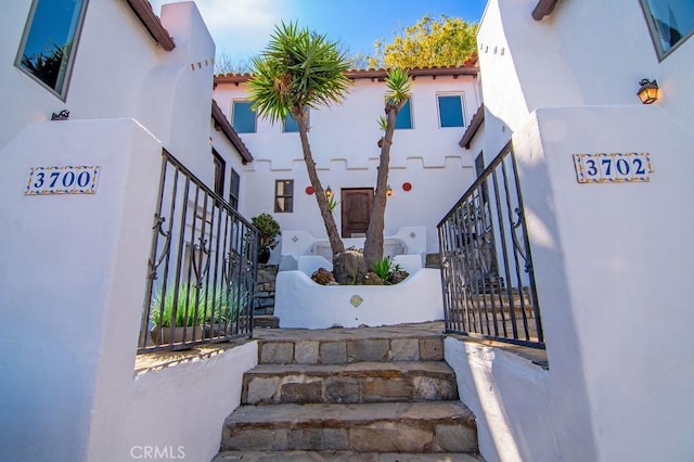 view of stairs