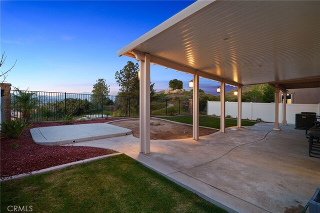 view of patio / terrace with a fenced backyard