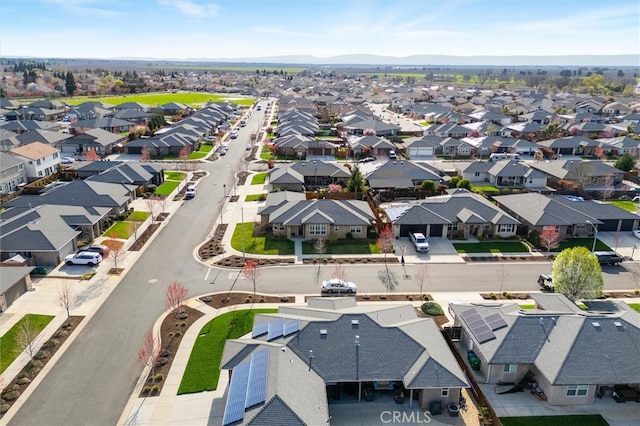 bird's eye view with a residential view