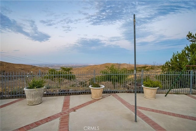 view of patio / terrace with fence