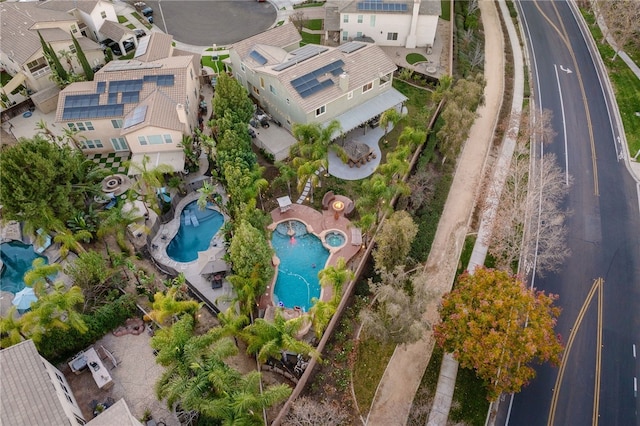 11119 Iris Ct, Corona, CA 92883 - drone / aerial view of a pool area