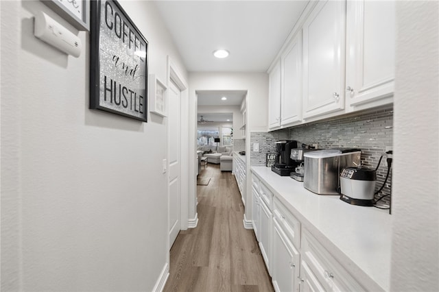 11119 Iris Ct, Corona, CA 92883 - hall with light wood-style flooring and recessed lighting