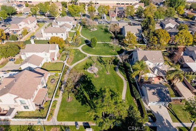 bird's eye view with a residential view