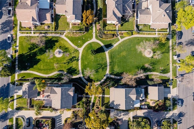 drone / aerial view with a residential view