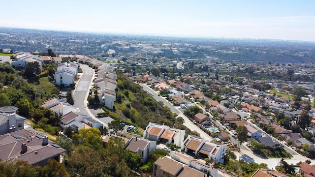 aerial view featuring a residential view