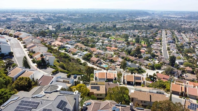 bird's eye view featuring a residential view