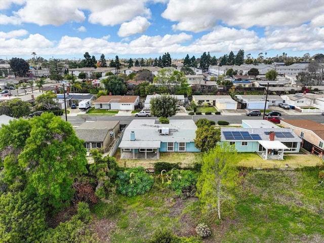 bird's eye view featuring a residential view