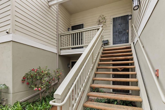 view of staircase