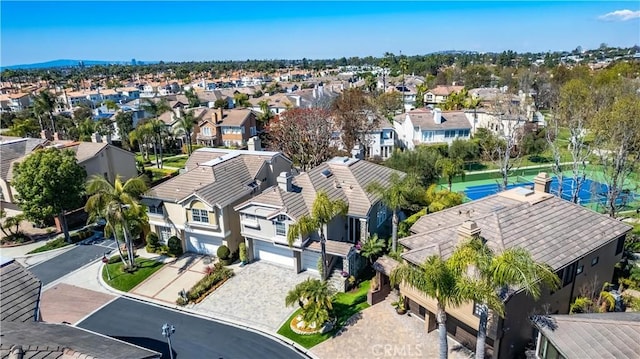 birds eye view of property featuring a residential view