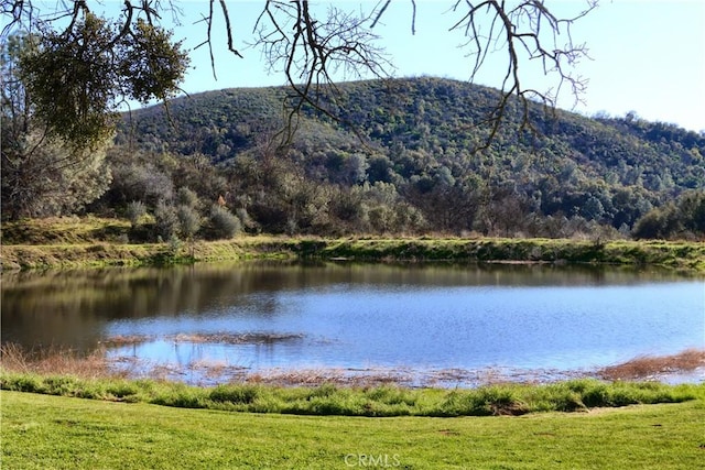 property view of water featuring a mountain view