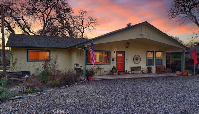 view of bungalow