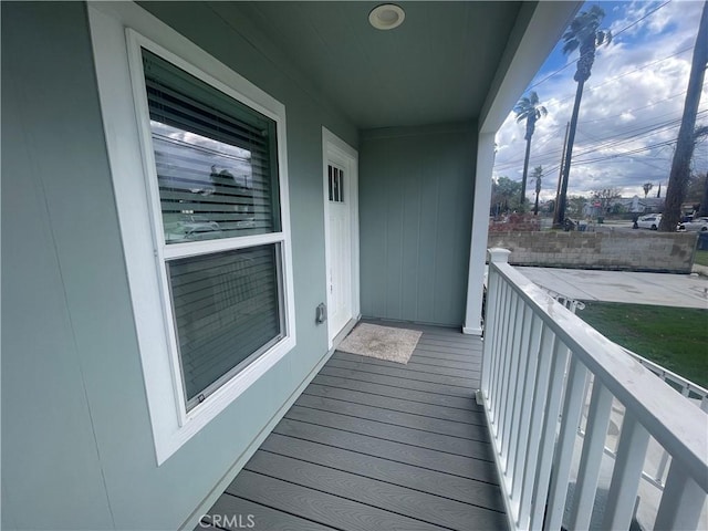 view of balcony