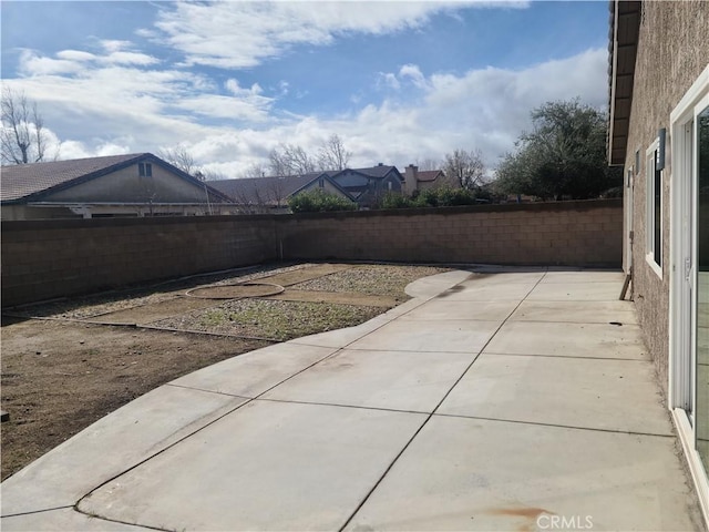 view of patio / terrace with a fenced backyard