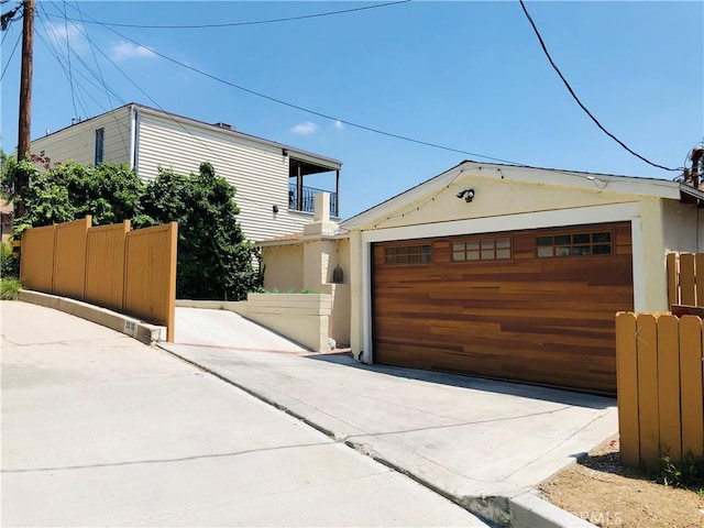 exterior space with fence