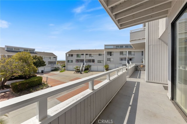 balcony with a residential view