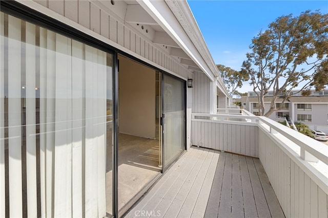 balcony featuring a residential view