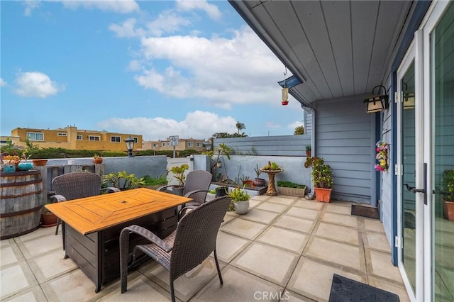 view of patio / terrace featuring outdoor dining space