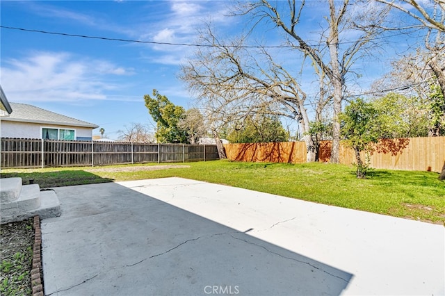 view of patio / terrace with a fenced backyard