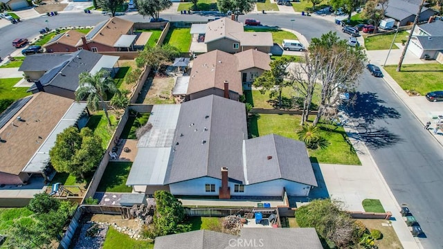 bird's eye view featuring a residential view