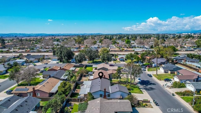 drone / aerial view with a residential view