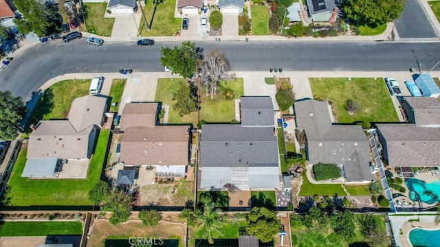 bird's eye view featuring a residential view