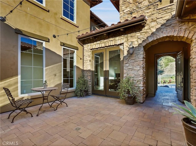 view of patio / terrace with french doors