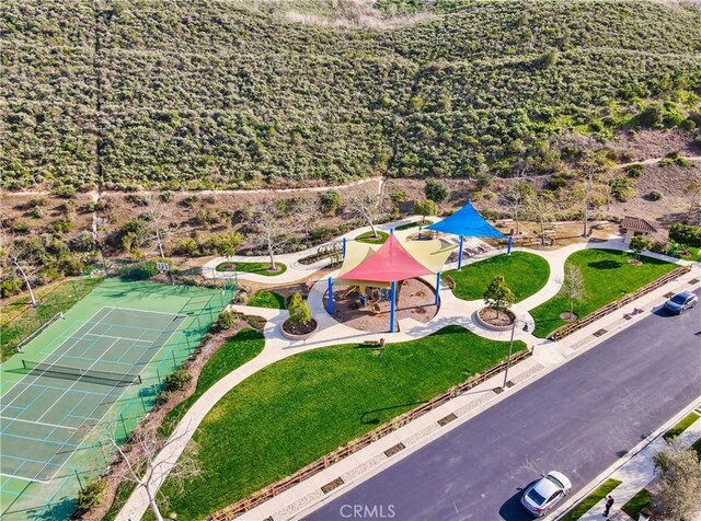 drone / aerial view