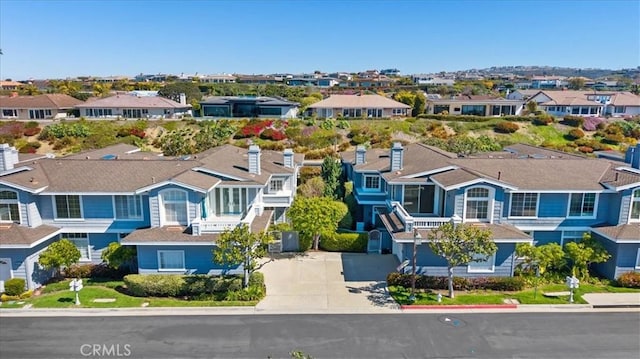 bird's eye view with a residential view