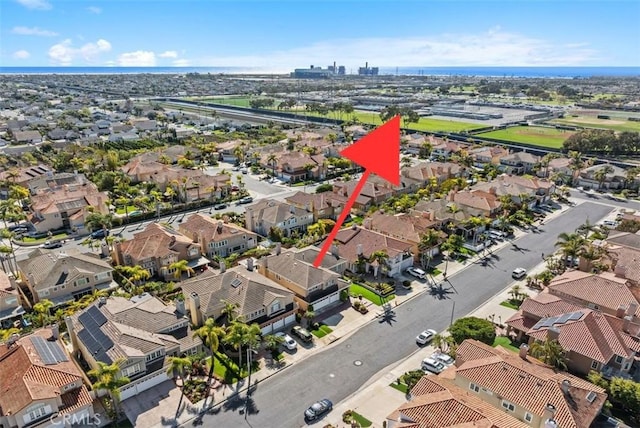 drone / aerial view featuring a residential view