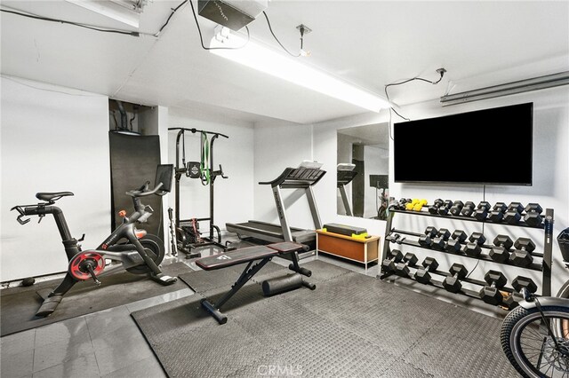 view of workout room