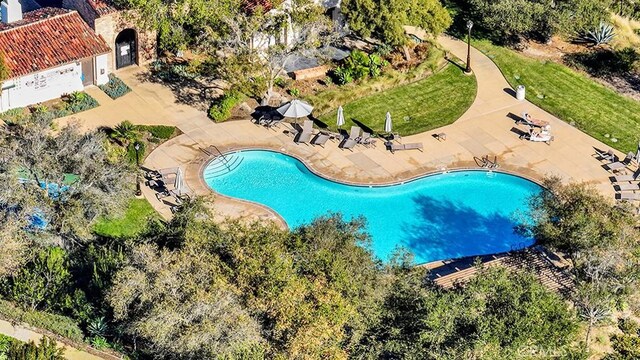 birds eye view of property