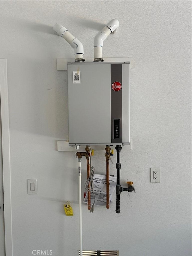 utilities featuring water heater