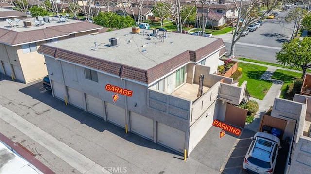 aerial view featuring a residential view