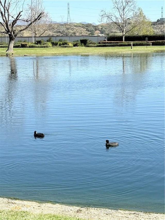 water view with fence