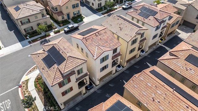 bird's eye view featuring a residential view