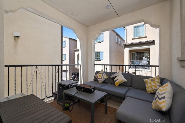 balcony with an outdoor living space