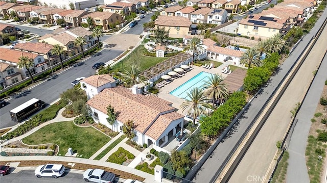 bird's eye view featuring a residential view