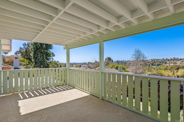 view of patio / terrace featuring a balcony