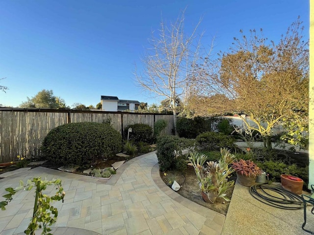 view of patio / terrace with a fenced backyard