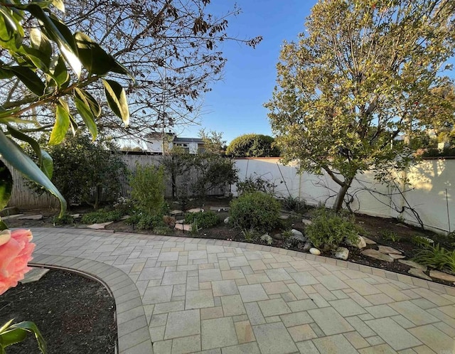 view of patio / terrace with a fenced backyard